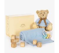 The Baby Gifting Company Milestone Snuggles Personalised Baby Gift Set - Blue