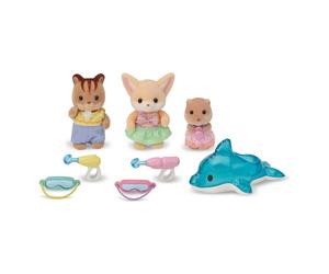 The baby trio at the pool Multicoloured one size