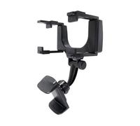 The back view reflects the phone holder 360 degree rotation design. Phone bracket for hands safe driving and easy navigation