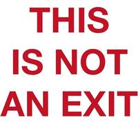 The Backfires - This Is Not An Exit - Translucent Blood Red [Vinyl LP] [VINYL]