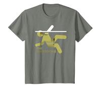 The Backrooms Graphic T-Shirt, Youth, Olive Heather, Large