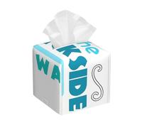 The Backside of Water-Jungle Cruise Stylish Cube Tissue Box Holder, Square Leather Tissue Box Cover- Decorative Holder/Organizer for Bathroom Vanity Countertop