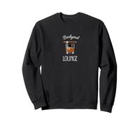 The Backyard Lounge - Cool and Sarcastic Whiskey & Cigar Sweatshirt