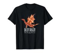 The Bacon Dragon, Breakfast, Food, eat, Delicious Value Graphic T-Shirt, Men, Black, M