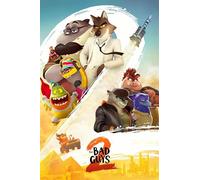 The Bad Guys 2 (2025) V1 Animated Movie Poster Framed or Unframed Glossy Poster (A1 594 × 841 mm Unframed)