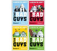 The Bad Guys Episodes 1-8 Collection 4 Books Set by Aaron Blabey