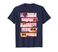 The Bad Guys Sunglasses Character Stacked Panels T-Shirt