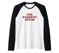 The Baddest Bitch Y2k Aesthetic Trendy Raglan Baseball Tee