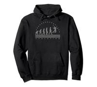 The Badminton Evolutions Retro Shuttlecock Men's Badminton Pullover Hoodie