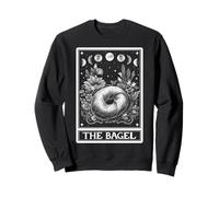 The Bagel Bread Tarot Card Witchy Moon Sweatshirt