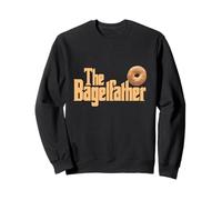 The Bagel Father Sesame Seed Bagels Jewish Deli Father's Day Sweatshirt