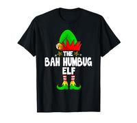 The Bah Humbug Elf Matching Family Christmas Ugly Pajama T-Shirt