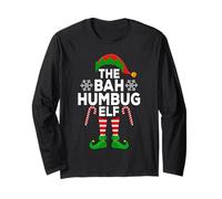 The Bah Humbug Elf Xmas Matching Family Christmas Elf Long Sleeve T-Shirt