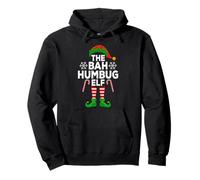The Bah Humbug Elf Xmas Matching Family Christmas Elf Pullover Hoodie