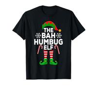 The Bah Humbug Elf Xmas Matching Family Christmas Elf T-Shirt
