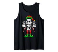 The Bah Humbug Elf Xmas Matching Family Christmas Elf Tank Top