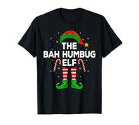 The Bah Humbug Elf Xmas Matching Family Elf Christmas T-Shirt