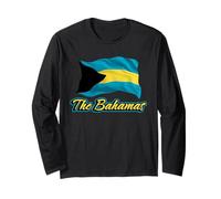 The Bahamas Flag Caribbean Bahamian Men Women Kids Long Sleeve T-Shirt
