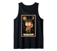 The Baka Funny Anime Meme Tarot Card Witchy Moon Tank Top