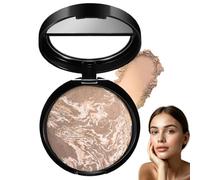 The Baked Balance-n-Brighten Color Correcting Foundation, Colour Correcting Powder Foundation, for Mature Skin, Lasting Oil-control Full Coverage (Medium)