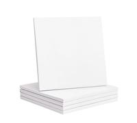 The Baked Studio - 10 Inch 12mm Thick Square White Gloss Drum Cake Boards (Pack of 5)