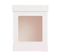 The Baked Studio - 14-Inch Super Tall Cake Box with Window For Tiered Cakes, Clear Display Panel, Sturdy Cardboard Construction - Tall Celebration & Wedding Cakes (10 Inch, Pack of 5)