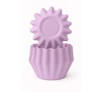 The Baked Studio Bloom Baking Cupcake Cases - Pack of 50 | Flower-Shaped Cupcake Liners | Premium Greaseproof Paper | Stylish Baking Cups for Cupcakes & Muffins (Lilac)