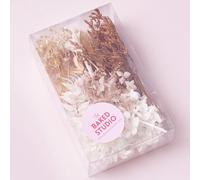 The Baked Studio - Deluxe Dried Flower Set Containing Lagurus, Ruscus, Octagonal Flowers, Hydrangea, Craspedia, Baby’s-Breath & Limonium (Natural, Latte, Nude & White)