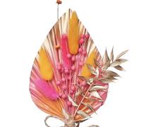 The Baked Studio - Dried Flowers For Cakes Decoration And Crafts With A Hot Pink, Orange & Gold Ombre Palm Spear (Hot Pink, Orange & Gold)
