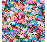 The Baked Studio Magical Sprinkle Mixes - GLUTEN FREE & VEGAN FRIENDLY Edible Cake Decorations - Vibrant Pastel & Metallic Blends - Perfect for Cakes, Cupcakes, Cookies & More - 100gs (Party Mix)