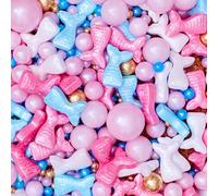 The Baked Studio Magical Sprinkle Mixes - GLUTEN FREE & VEGAN FRIENDLY Edible Cake Decorations - Vibrant Pastel & Metallic Blends - Perfect for Cakes, Cupcakes, Cookies & More - 100gs (Mermaid Mix)