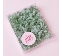 The Baked Studio - Original Dried Flower Hydrangea Set For Cake & Cupcake Decorating & Others Crafts (Light Sage)