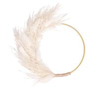The Baked Studio - Original Dried Flower Pampas Floral Ring For Cake Decorating Weddings Birthdays Crafts And Home (White)