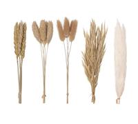 The Baked Studio - Original Dried Mixed Flower Cake Decoration Set | Pampas, Oats, Wheat, Lagurus Bunny Tails & Phalaris | Floral Cake Topper Arrangement for Cakes, Cupcakes & Craft Projects(Natural)