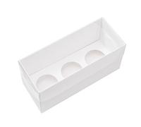The Baked Studio - Pack of 5 - Extra Deep Premium Cupcake Boxes with Clear Presentation Lids | Tall Cake Boxes for Muffins & Cupcakes | Sturdy & Elegant Bakery Packaging (3 Holes)
