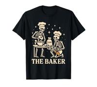 The Baker Skeleton Halloween Bakings Spooky Kitchen Humor T-Shirt