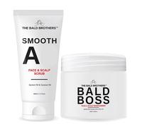 The Bald Brothers Bald Head Care Set | Complete Natural Bald Head Care | Daily Skincare Set For Men | Cleanse, Exfoliate & Moisturise | 60-90 Day Supply