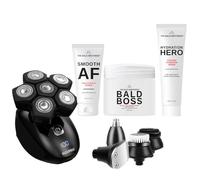 The Bald Brothers Clean Cut Bundle Grooming Kit for Bald Men - Includes Bald Express Head Shaver, Bald Boss Moisturiser, SAF Exfoliate & Hydration Serum