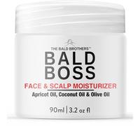 The Bald Brothers Scalp Moisturiser with Apricot Seed Oil| Mattifying, vegan, no grease | Bald Boss everyday Face & Head Care | No Fragrance