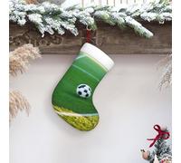 (The Ball On The Football Field) Print Christmas Stockings 17.7 Inch Large Soft Personalized Xmas Stockings Fireplace Hanging Stockings For Christmas Family Holiday Party Xmas Tree Decorations & Gifts