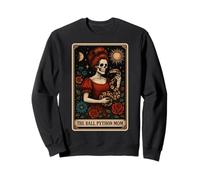 The Ball Python Mom Snake Mother's Day Tarot Card Skeleton Sweatshirt