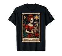 The Ball Python Mom Snake Mother's Day Tarot Card Skeleton T-Shirt