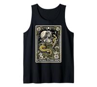 The Ball Python Mom Snake Mother's Day Tarot Card Skeleton Tank Top
