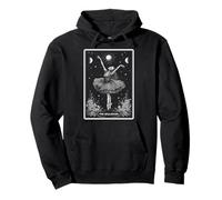 The Ballerina Ballet Dancer Dance Tarot Card Skeleton Witchy Pullover Hoodie