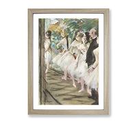 The Ballet By Edgar Degas Classic Painting Framed Print | A3 Oak Framed Wall Art | Ready to Hang | Classic Historical Picture | Living Room Bedroom Lounge Office