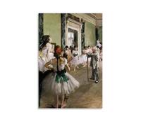 The Ballet Class By Edgar Degas Artist's Works Printed Posters Canvas Wall Art Scroll Picture Print Living Room Walls Decor Homes 08x12inch(20x30cm)