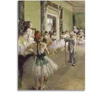 The Ballet Class by Edgar Degas Posters Canvas Print Wall Art 50x70cm