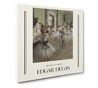 The Ballet Class Vol.1 By Edgar Degas Canvas Print | Gallery Wrapped 30mm Frame Wall Art | 20x20 inches | Ready to Hang | Impressionist Picture | Living Room Bedroom Lounge Office