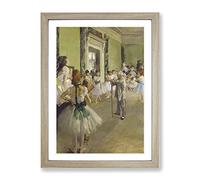 The Ballet Class Vol.1 By Edgar Degas Classic Painting Framed Print | A4 Oak Framed Wall Art | Ready to Hang | Classic Historical Picture | Living Room Bedroom Lounge Office