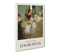 The Ballet Class Vol.2 By Edgar Degas Canvas Print | Gallery Wrapped 30mm Frame Wall Art | 24x16 inches | Ready to Hang | Impressionist Picture | Living Room Bedroom Lounge Office
